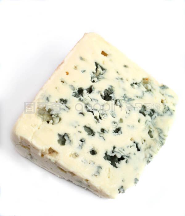 罗克福柔和的蓝色法国奶酪